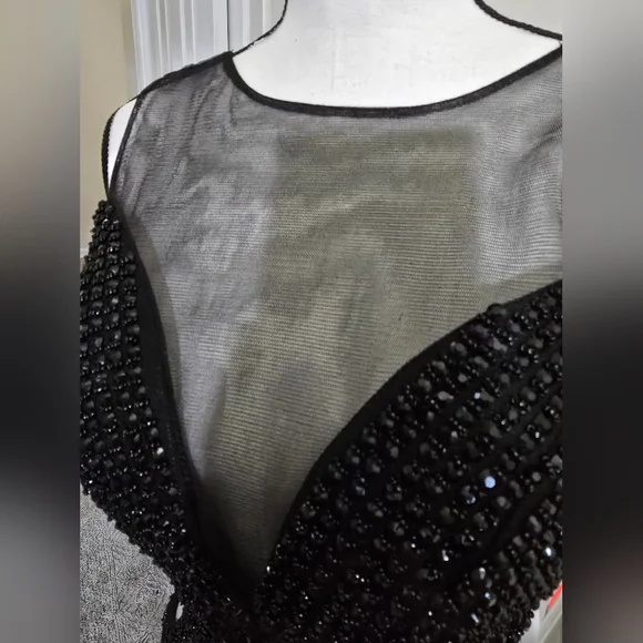 Sherri hill beaded open back gown prom dress - Picture 7 of 10